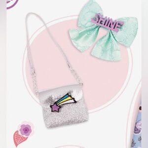 NEW 1 Pack Glitter Girls Dolls 14-inch Doll Clothes Bow Purse